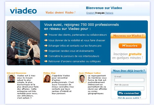 Viaduc.com devient Viadeo.com