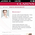Dagobert crée l'appli mobile de Clarins