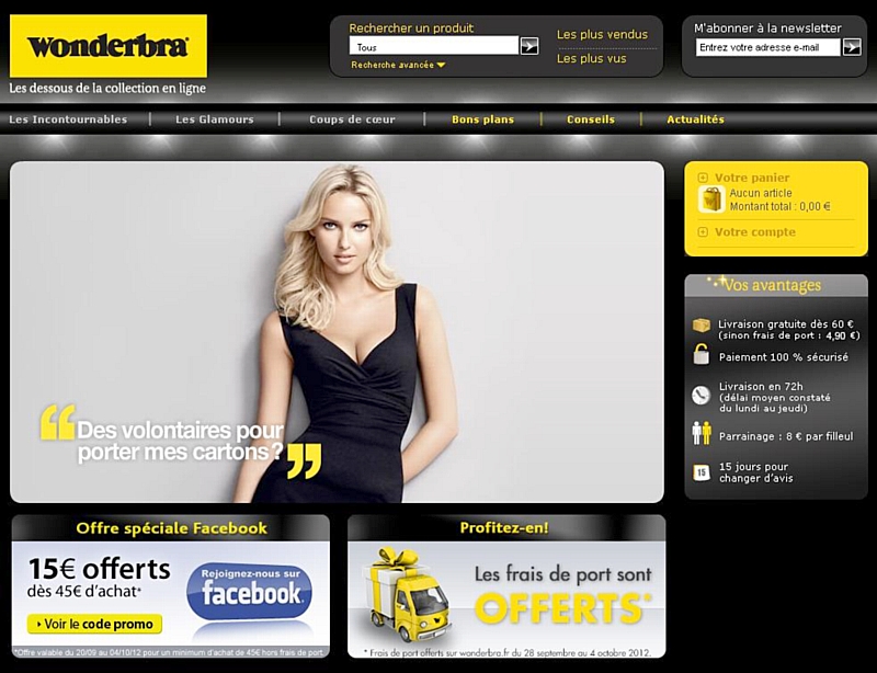 Wonderbra une application mobile pour déshabiller Adriana Techno & UX