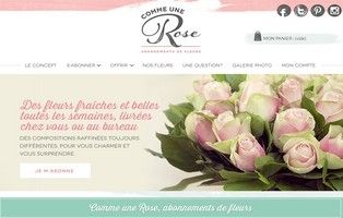 Commeunerose.com : la vente en ligne de fleurs par abonnement - Retail -  EcommerceMag.fr