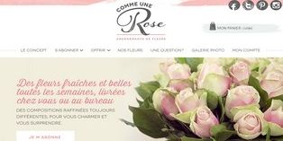 Commeunerose.com : la vente en ligne de fleurs par abonnement