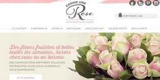 Commeunerose.com : la vente en ligne de fleurs par abonnement - Retail -  EcommerceMag.fr