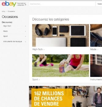 eBay accélère sur l'occasion et l'International