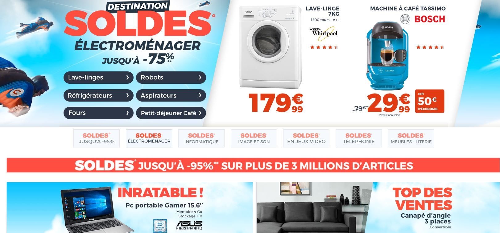 Cdiscount n'attend pas les soldes et propose d'ores et déjà de