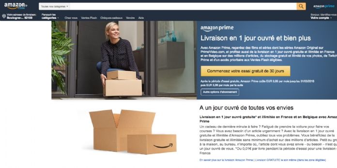 Amazon Prime est désormais disponible en abonnement mensuel