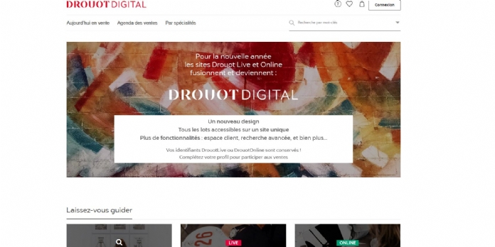 Drouot lance son nouveau site e-commerce