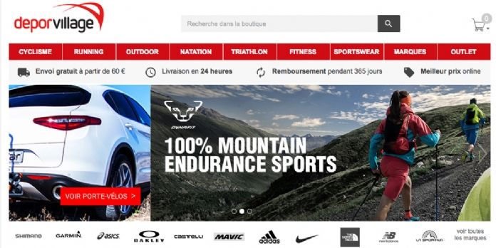 Deporvillage est le site e-commerce sport avec la croissance la plus importante d'Europe