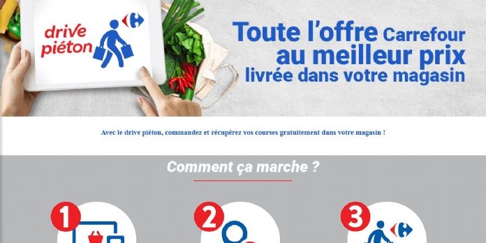 Carrefour inaugure six premiers drive piéton à Paris