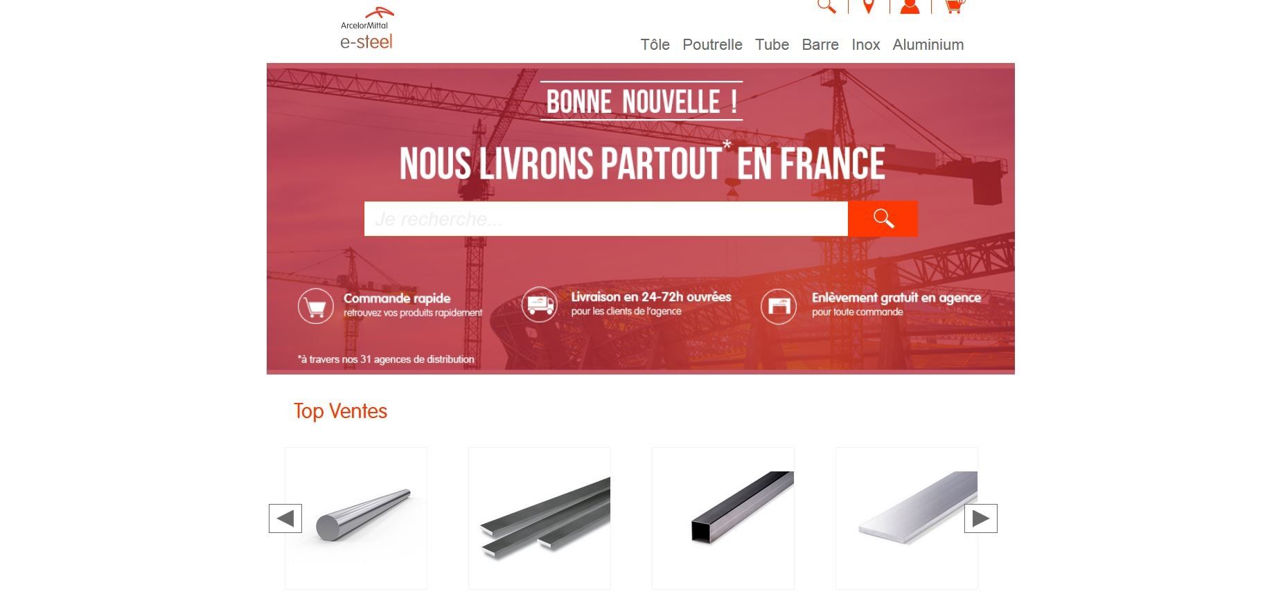Tôle Inox  ArcelorMittal e-steel France