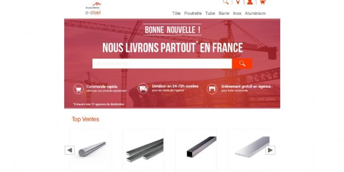 Le site e-commerce d'ArcelorMittal s'étend à l'Europe