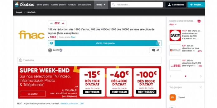 Promotion : comment Fnac Darty utilise Dealabs à l'approche du Black Friday ?