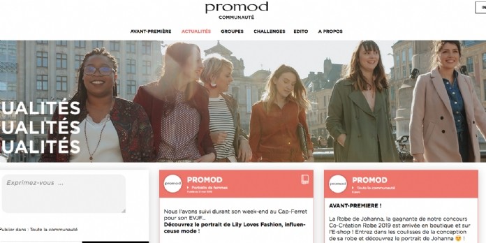 Promod inaugure sa plateforme communautaire