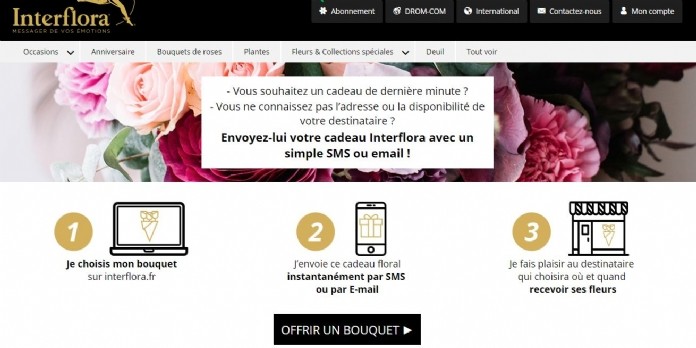 Interflora propose la livraison de fleurs sans adresse - Stratégie Retail ></noscript>  Retail – EcommerceMag.fr” style=”width:100%”><figcaption style=