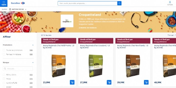 Carrefour inaugure sa marketplace alimentaire
