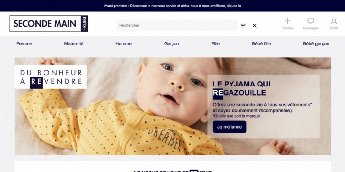 Kiabi lance un site dédié à la seconde main