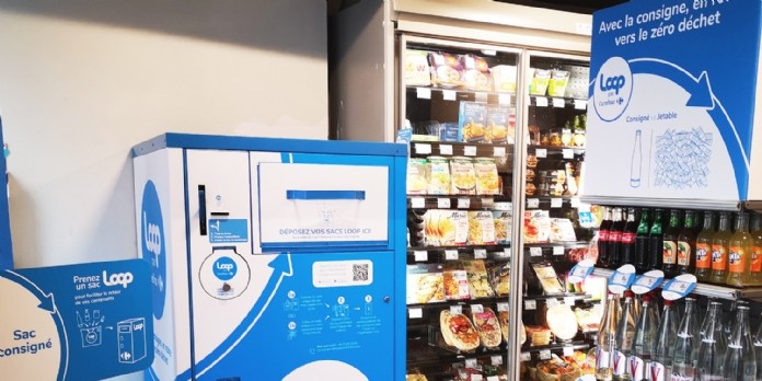 Carrefour déploie la solution de consigne Loop dans ses hypermarchés