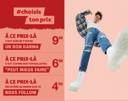 Jennyfer propose de payer moins cher ou encore moins cher !