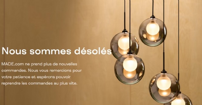 Made.com suspend les commandes sur ses sites e-commerce