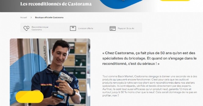 Castorama dévoile sa boutique en ligne de seconde main avec Back Market