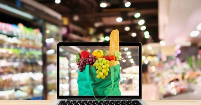 La part de l'e-commerce dans le marché mondial de l'alimentaire continue d'augmenter