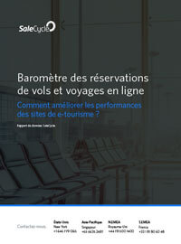 Couverture Baromètre des réservations de vols & voyages en ligne