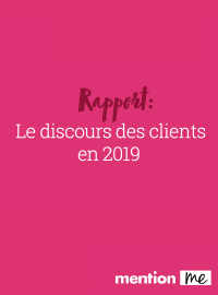 Couverture Rapport: Le discours des clients en 2019